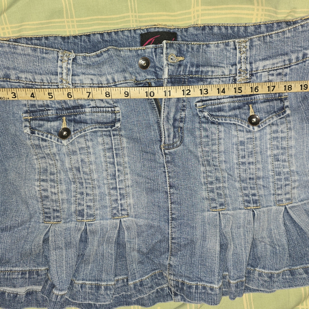 TORRID Denim Mini Skort with Pockets - Picture 2 of 6